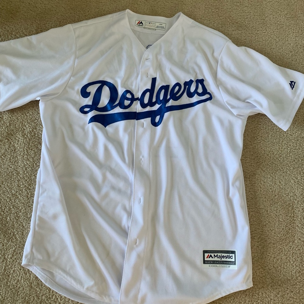 MAJESTIC CLAYTON KERSHAW LOS ANGELES DODGERS WHITE